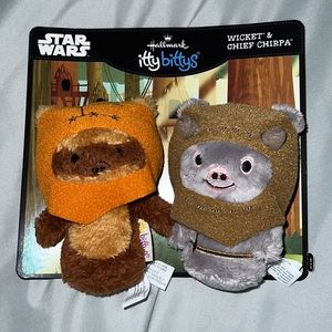 NWT Star Wars Itty Bittys - Wicket & Chief Chirpa